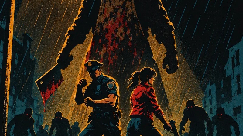 A hulking figure looms out of the rain over Cole and Nia as the dead surround them.