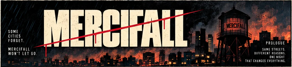 Title: Mercifall. Some cities forget. Mercifall won't let go. Prologue: same streets, different reasons, one night that changes everything.